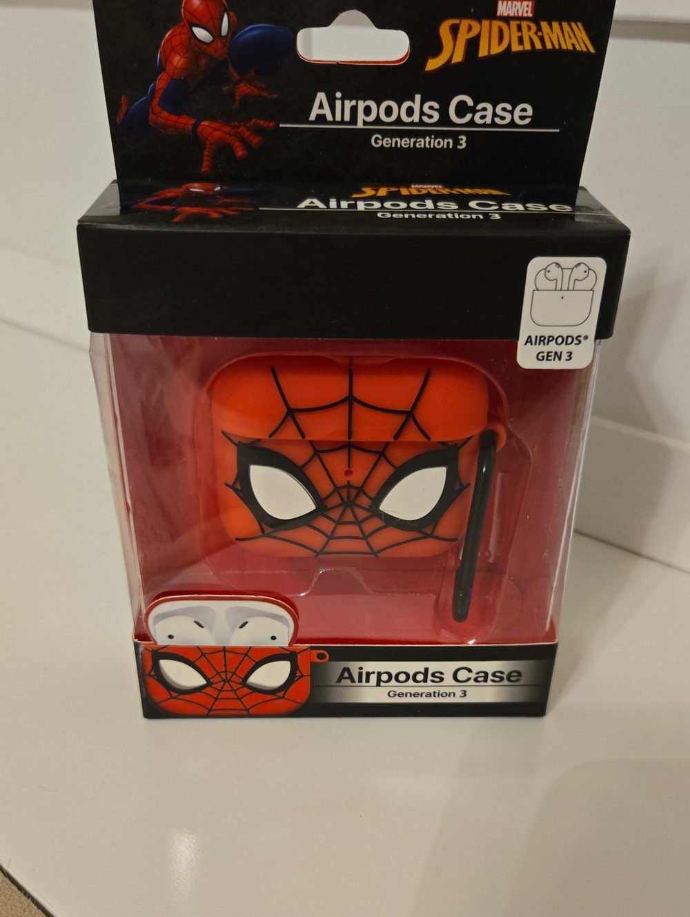 Marvel Spider-Man Red AirPods Case for AirPods Gen 3 Nwt